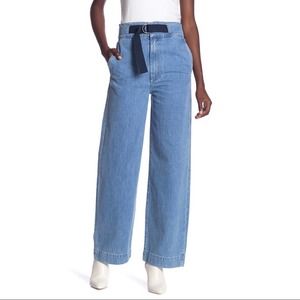 NWT Rag & Bone Wide Leg High Waist Belted Jeans 26